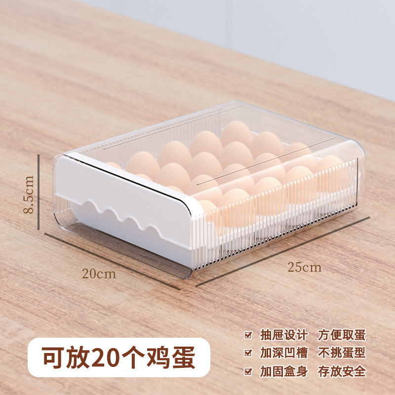 A refrigerator egg storage box