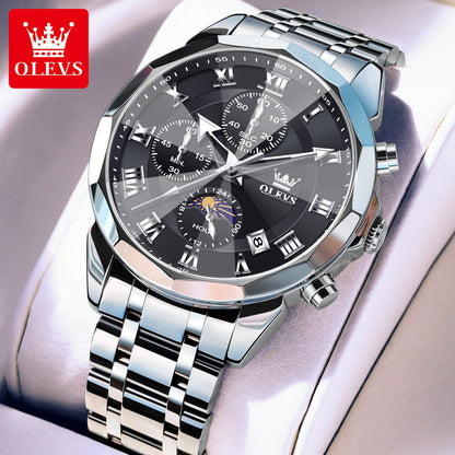 Custom watch design A Solid Steel Belt Butterfly Buckle Watch Watch