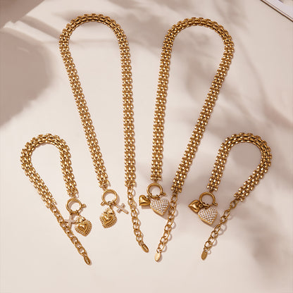 A necklace bracelet jewelry