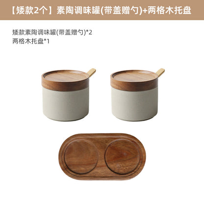A ceramic spice jar