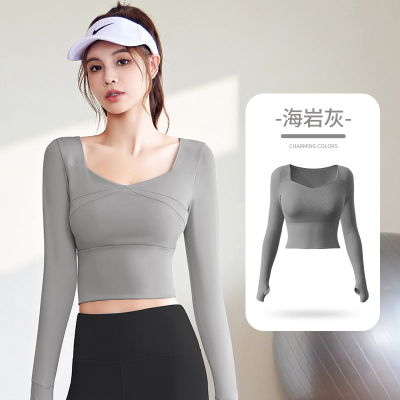 A High elastic, slim and thin yoga suit, nude suit, high waist running sports fitness suit