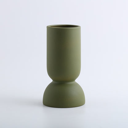 A ceramic vase decorative ornament