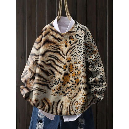 A printed sweater