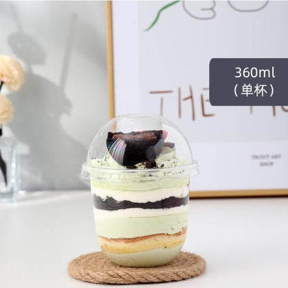 A Melaleuca Fruit Wood Bran Ice Cream Sundae Ice Cream Chubby Cup Mousse Cake Cup U-shaped Cup