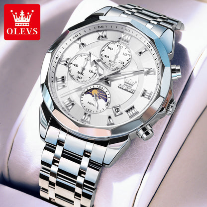 Custom watch design A Solid Steel Belt Butterfly Buckle Watch Watch