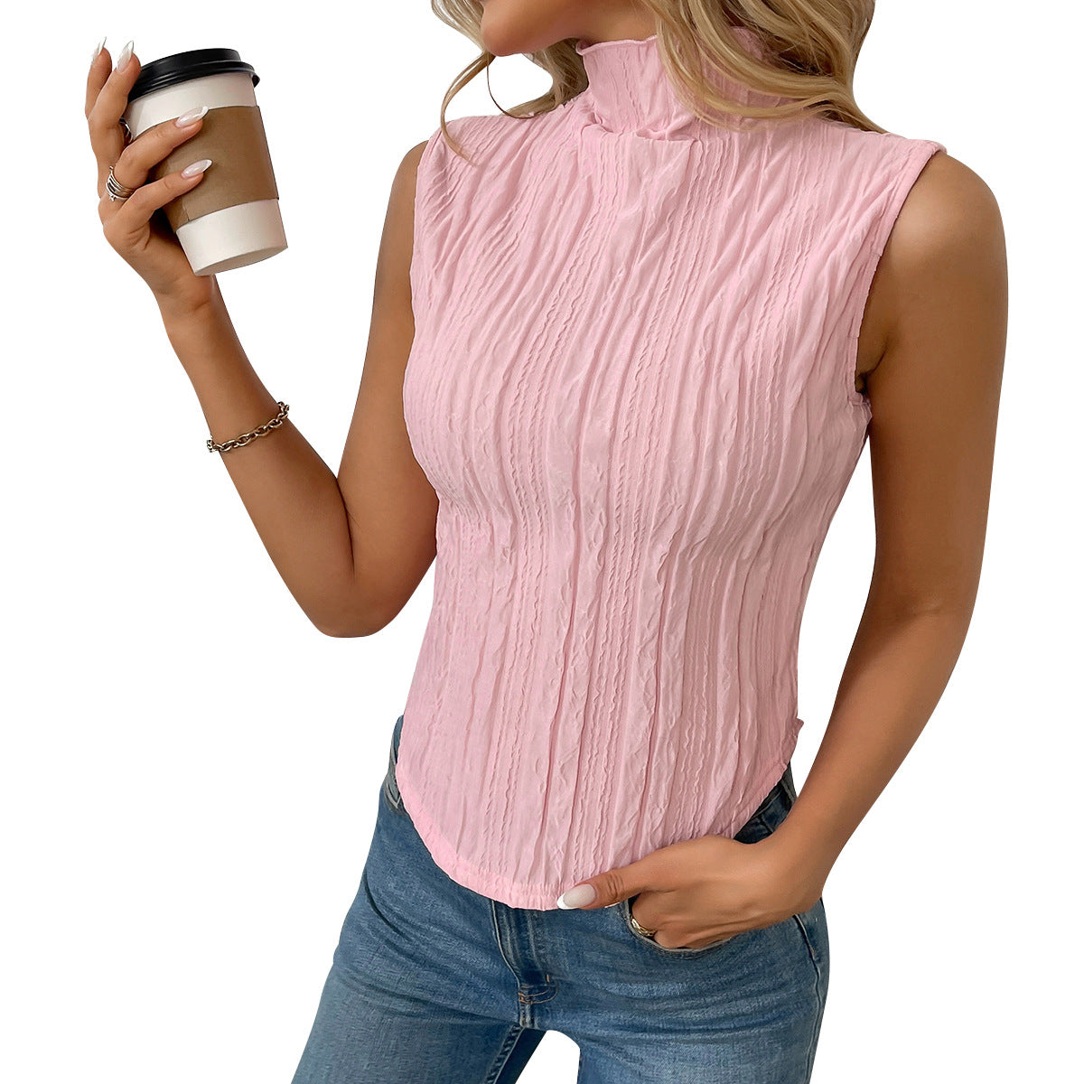 Europe, America, cross-border Amazon independent station 2025 summer new sexy Spice Girl Y2K sleeveless short women's vest