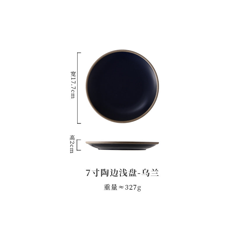 A Western food plate ceramic tableware