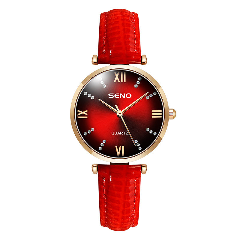A New Ladies Vintage Alloy Decorative Premium Sense Belt Student Waterproof Quartz Watch
