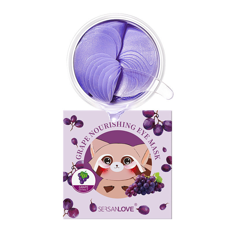 A Grape eye mask moisturizing and moisturizing collagen fading eye lines 60/80 tablets collagen hydrating