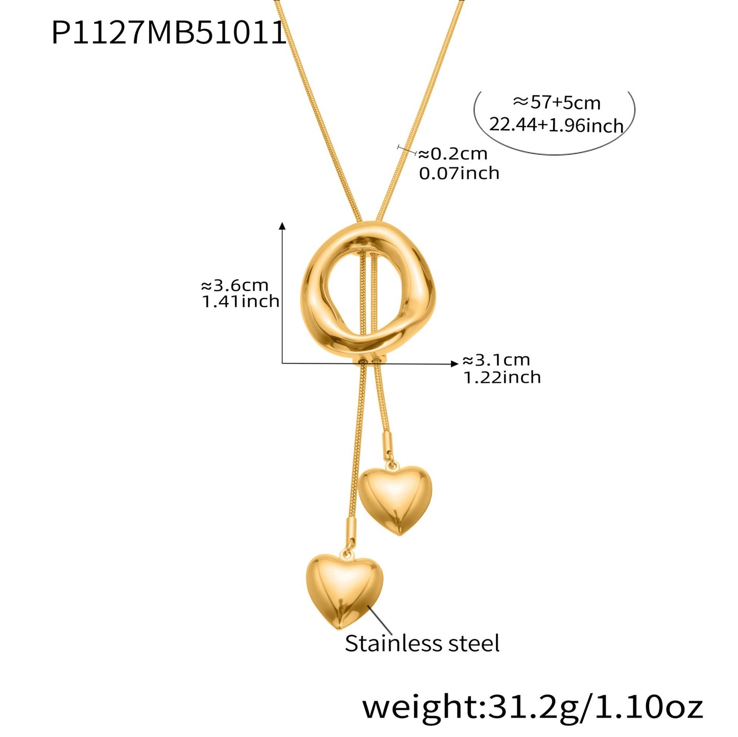 A long necklace jewelry