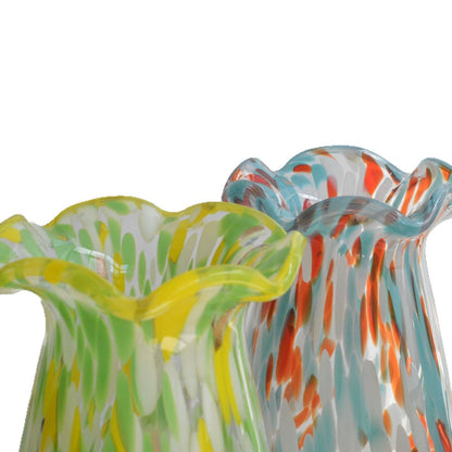 A glass vase ornament decoration
