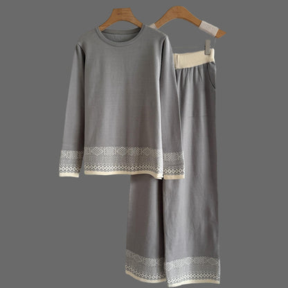 A knitted two-piece set