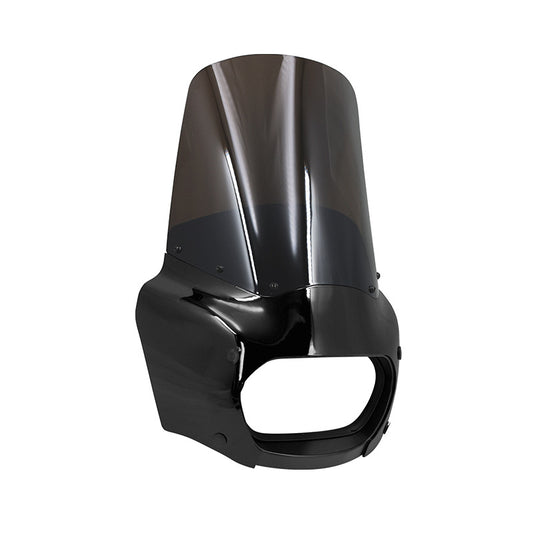 A Motorcycle Modification Accessories Harley 18 years later Soft Tail Fat Ba Hood Elevated Windshield Large Lampshade Guide Fairing