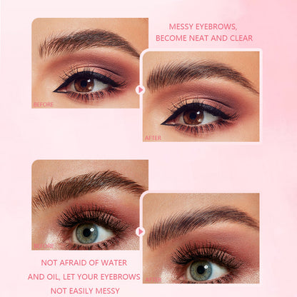 A eyebrow double head with eyebrow comb styling eyebrow glue