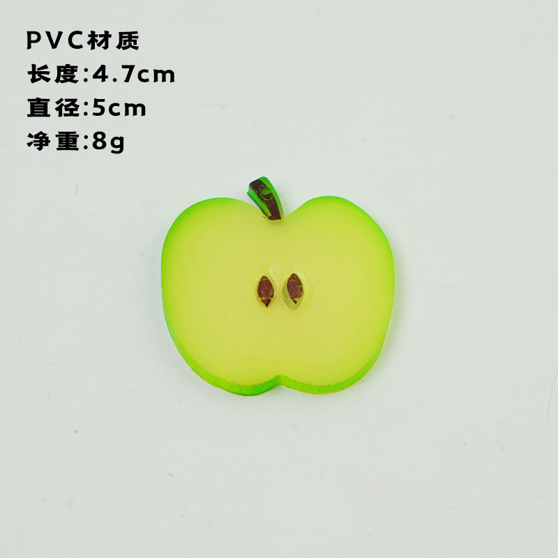 A Fake fruit slice Lemon slice Watermelon slice Fake cherry decoration photo Fruit props High imitation fruit slice model