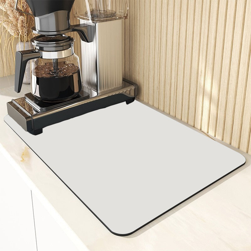 A Solid color kitchen drain pad New diatom mud desktop pool Wear-resistant suction pad Anti-scalding heat insulation pad