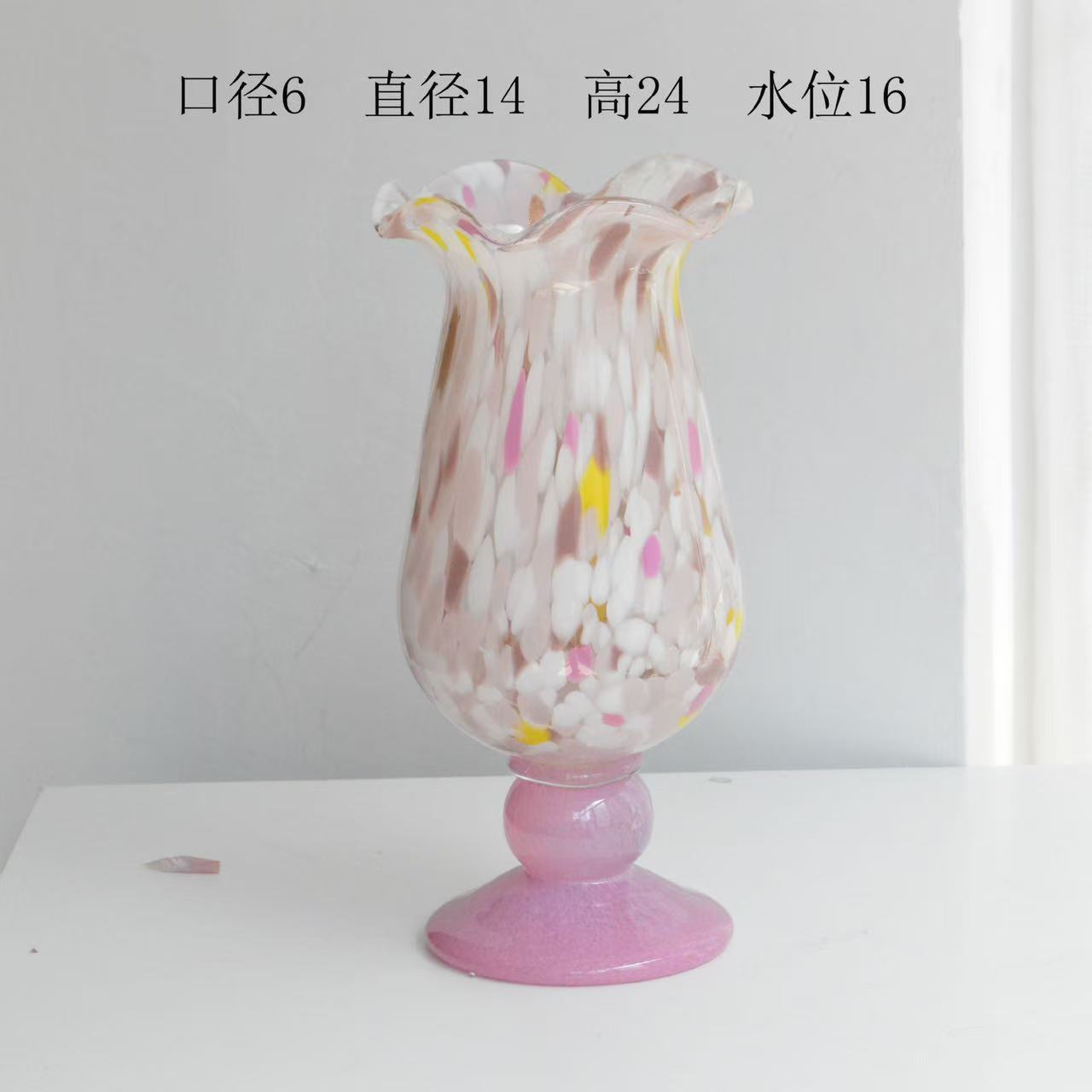 A glass vase ornament decoration