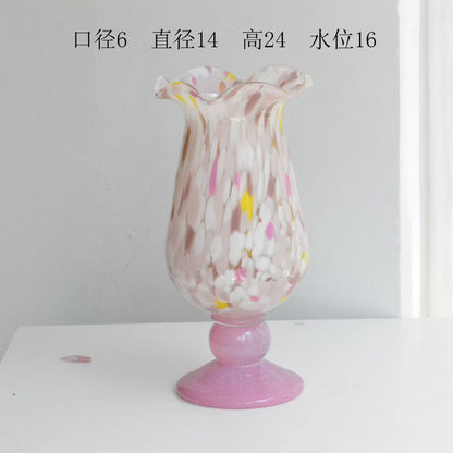 A glass vase ornament decoration