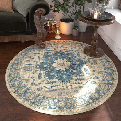 A round carpet