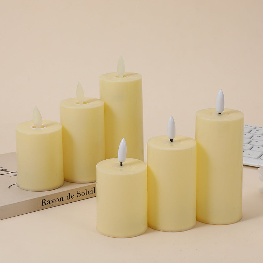A simulated candle light