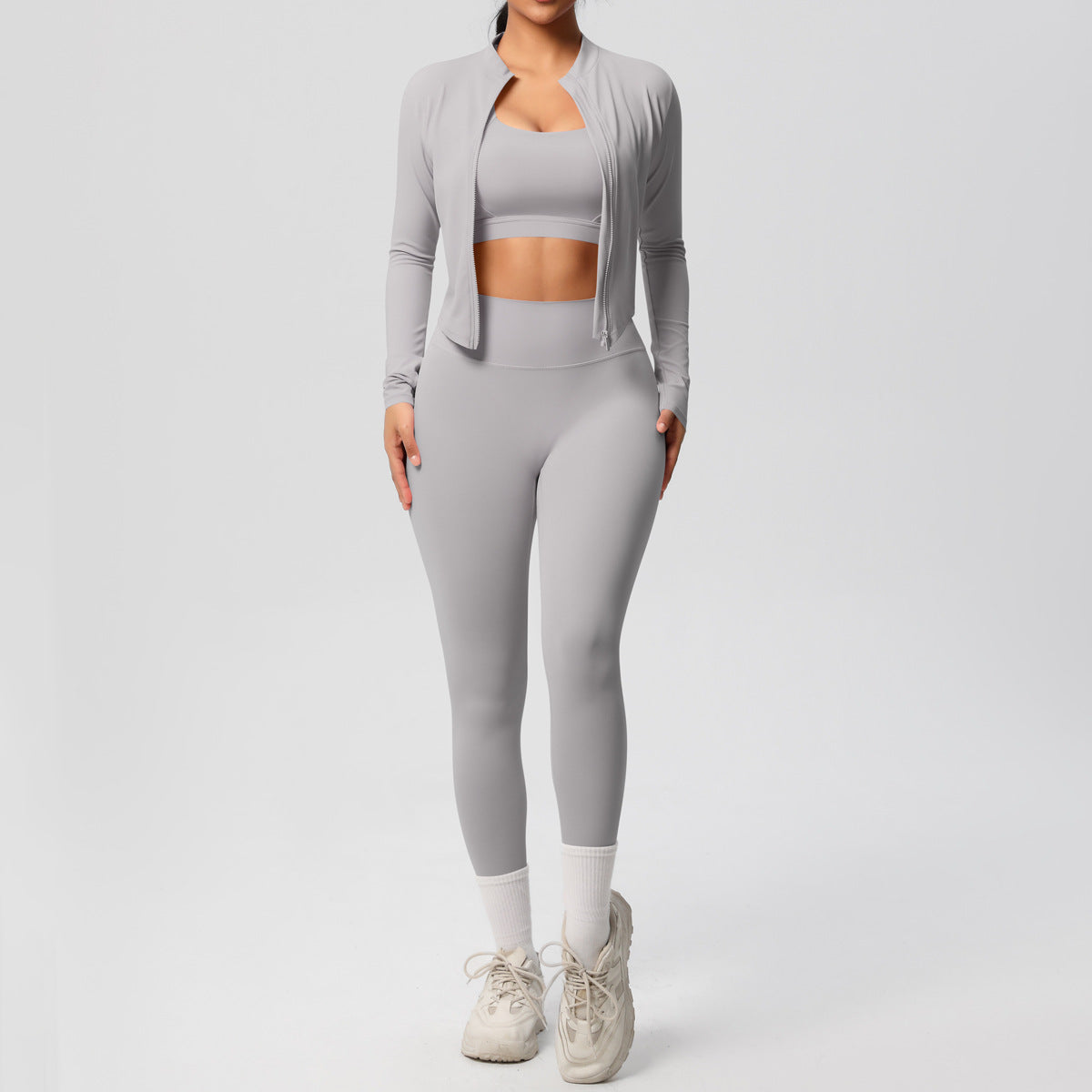 A Tight Yoga Vest Jacket Shockproof Beauty Back Sports Bra Pilates Running Outdoor Yoga Clothing