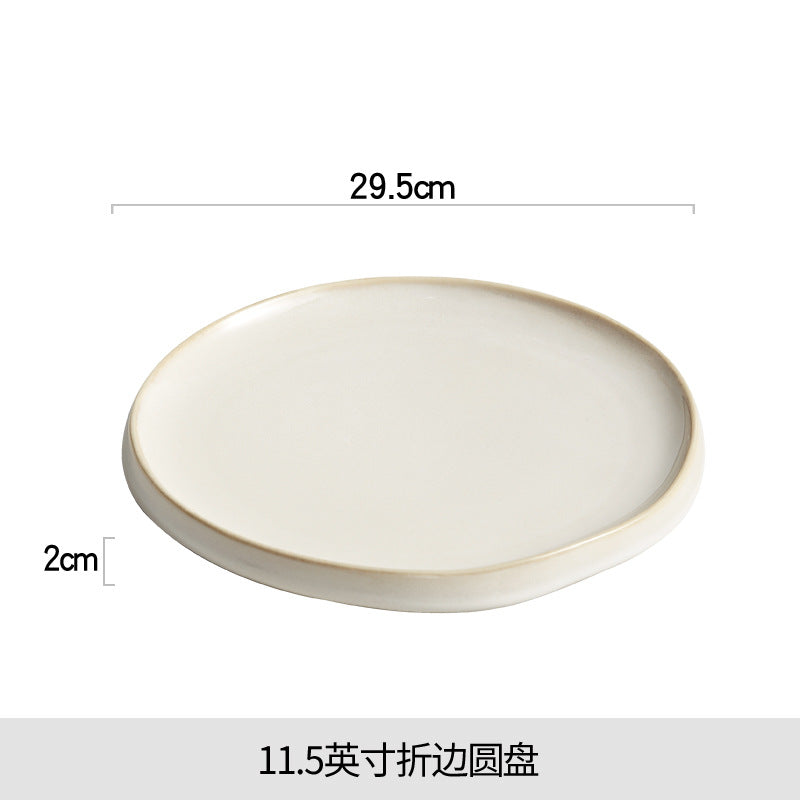 A Steak plate Western plate Ceramic plate