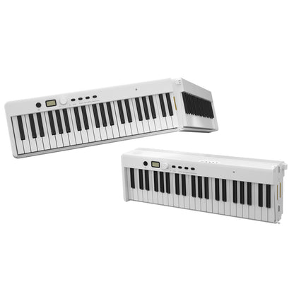 A portable folding electronic piano with 88 keys