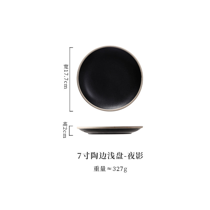 A Western food plate ceramic tableware