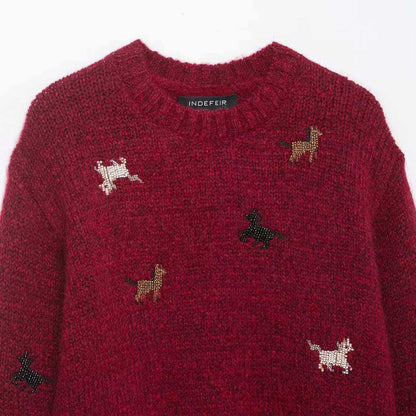 A turtleneck knit
