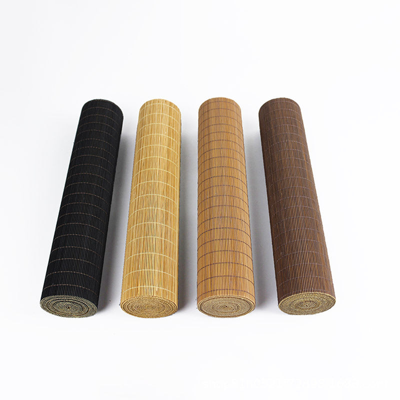 A bamboo placemat