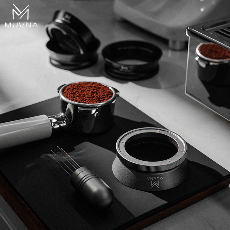 A MUVNA, magnetic suction powder ring espresso machine handle anti-fly powder ring connection fan group 51/53/58 mm