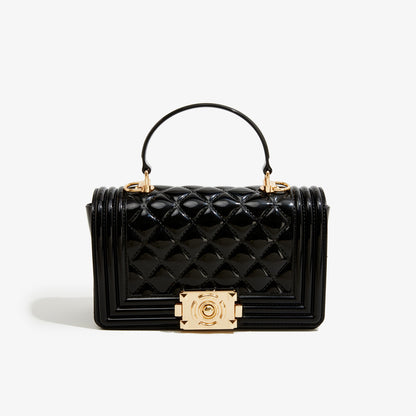 A PVC diamond square bag fashionable versatile handbag