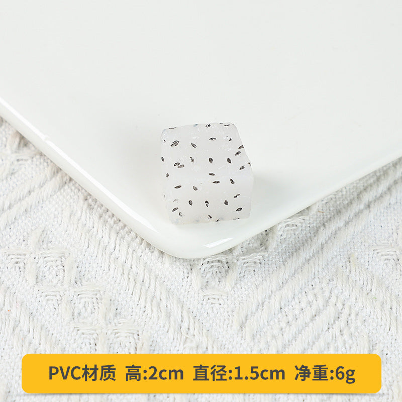 A Fake fruit slice Lemon slice Watermelon slice Fake cherry decoration photo Fruit props High imitation fruit slice model