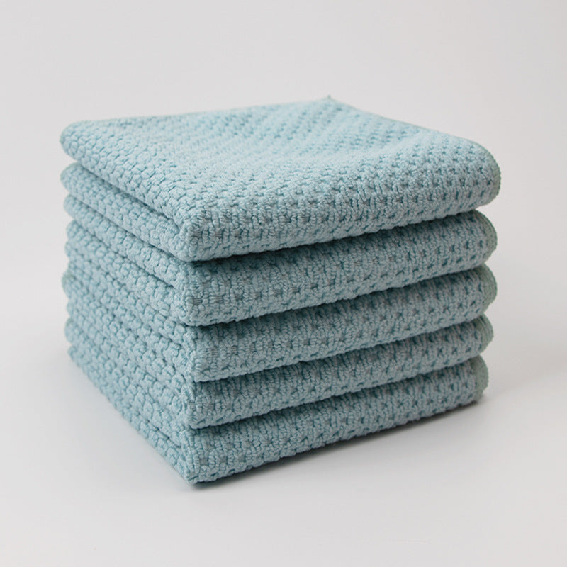 A Corn kernels dishcloth wholesale thickened water absorption and oil removal microfiber kitchen towel multi-functional cleaning rag