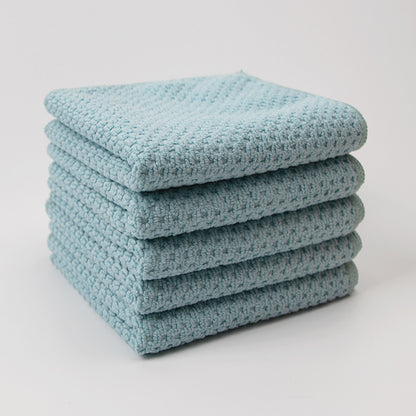 A Corn kernels dishcloth wholesale thickened water absorption and oil removal microfiber kitchen towel multi-functional cleaning rag