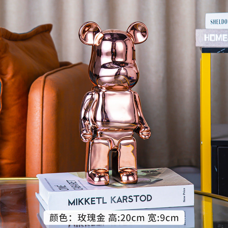 A cartoon love bear violent bear ornament