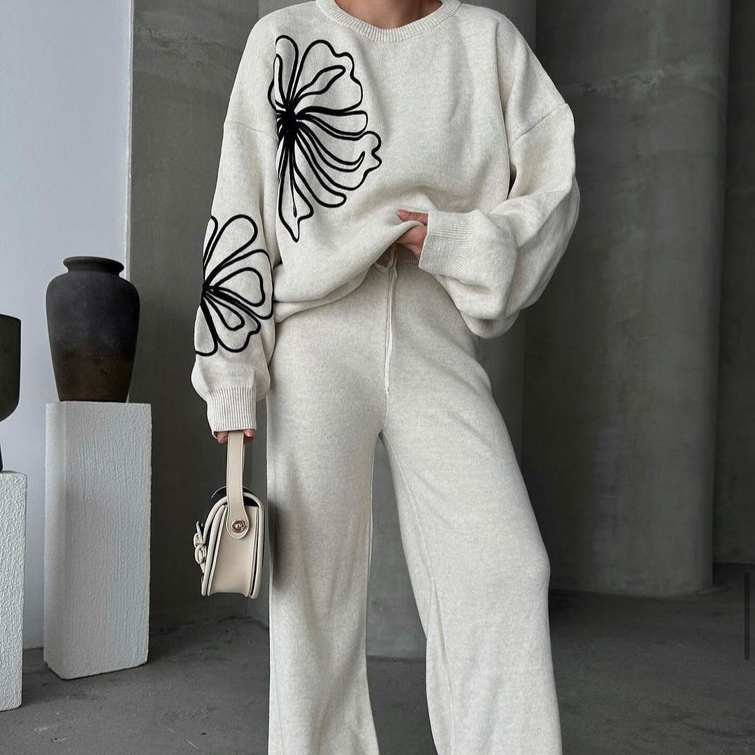 A knitted two-piece set