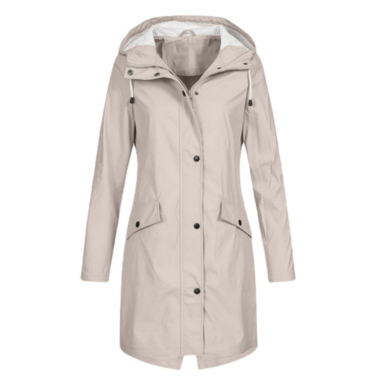 A hooded jacket