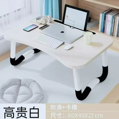 A: Removable bed table dormitory folding desk free computer desk office furniture
