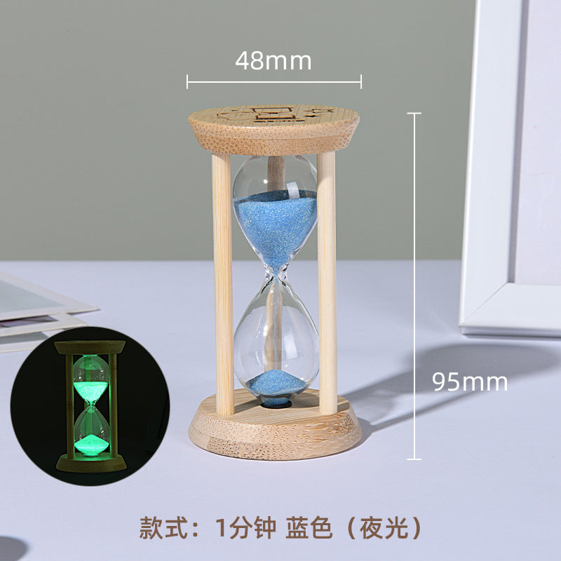 A hourglass ornament