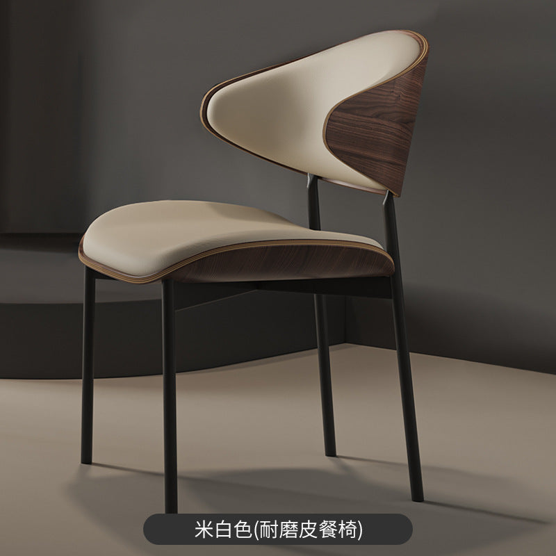 A PU leather chair seat