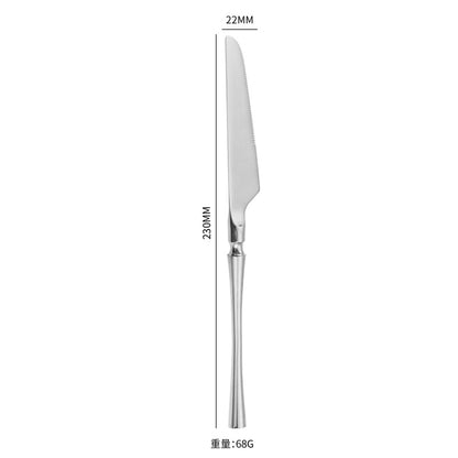 A stainless steel cutlery