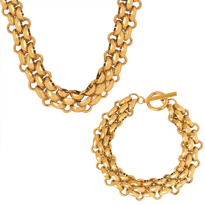 A necklace bracelet jewelry