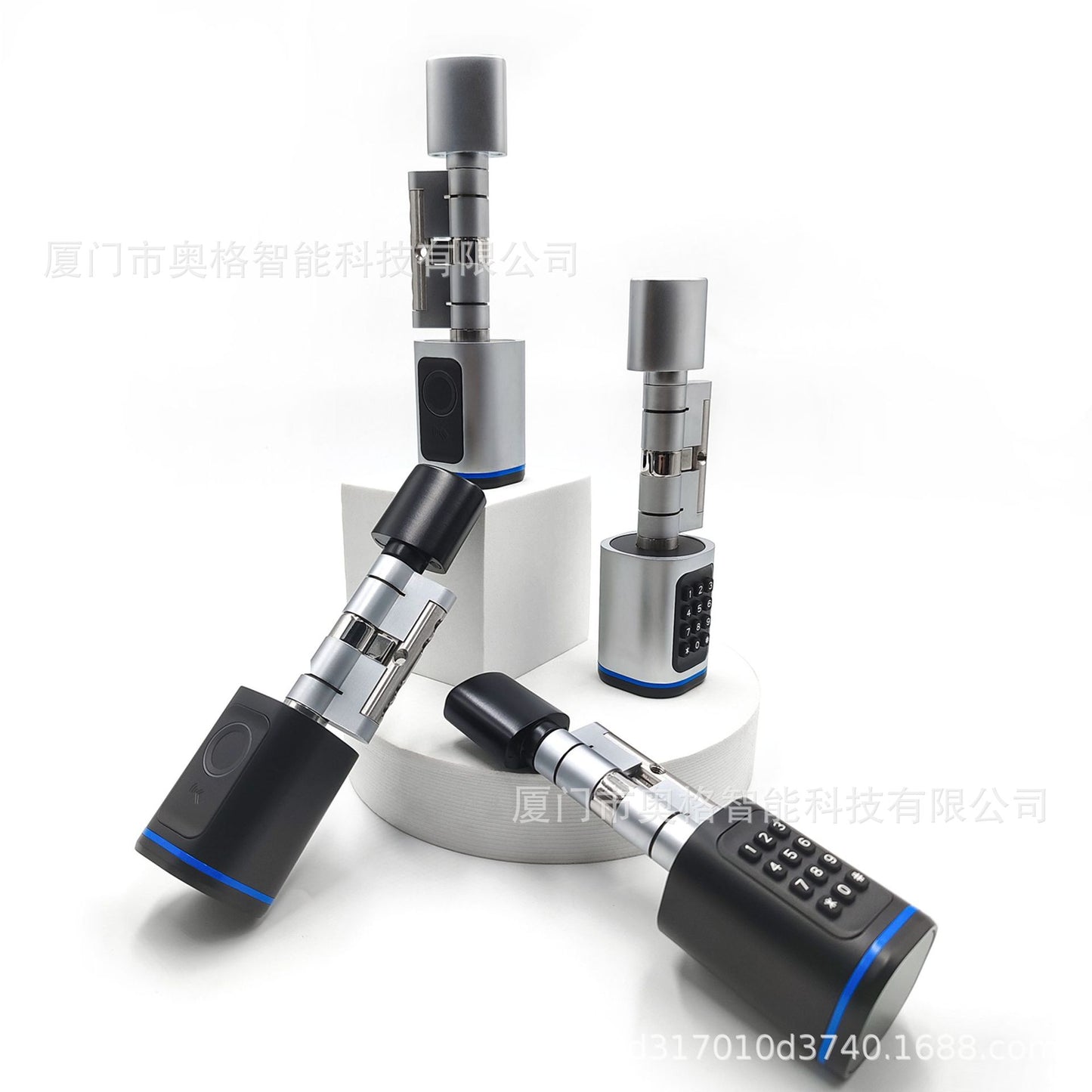 A 70mm smart lock cylinder combination lock fingerprint lock smart lock apartment lock wooden door lock graffiti APP