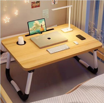A: Removable bed table dormitory folding desk free computer desk office furniture