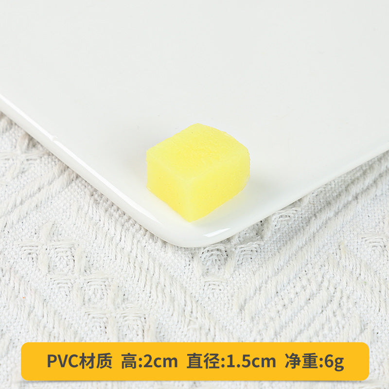 A Fake fruit slice Lemon slice Watermelon slice Fake cherry decoration photo Fruit props High imitation fruit slice model