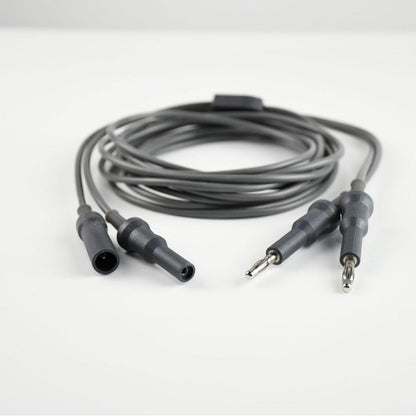 A Reusable bipolar coagulation clamp cable 4mm banana plug connection snake ESU-006C
