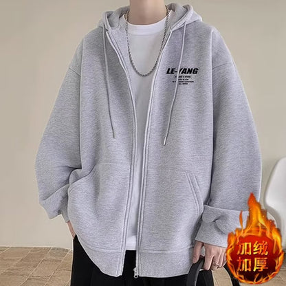 A hooded jacket