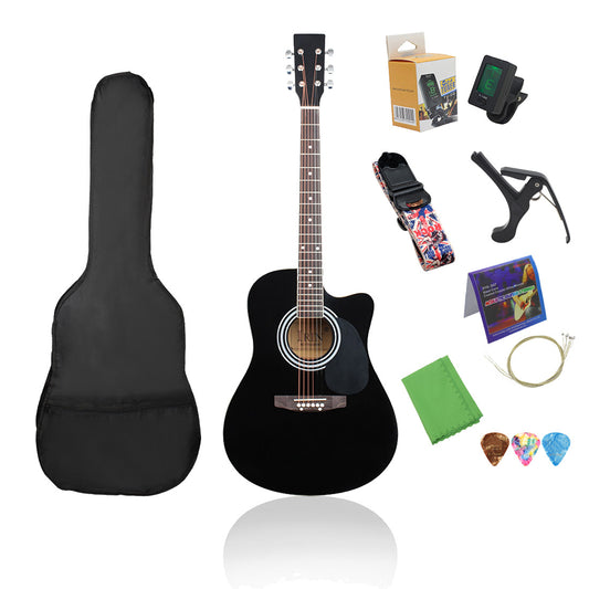 A 41 inch folk guitar beginner boys and girls students practice acoustic guitar set guitar beginner guitar