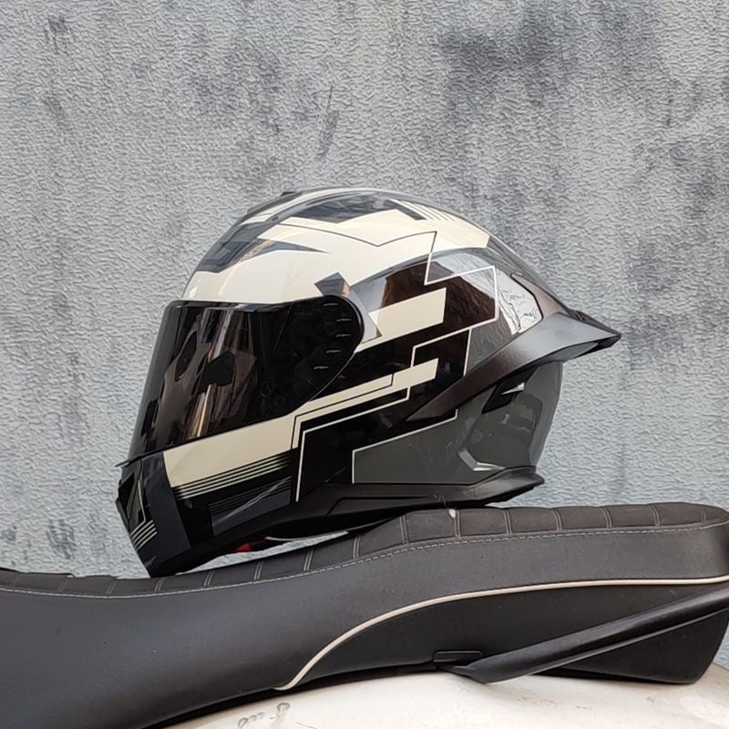 A locomotive helmet